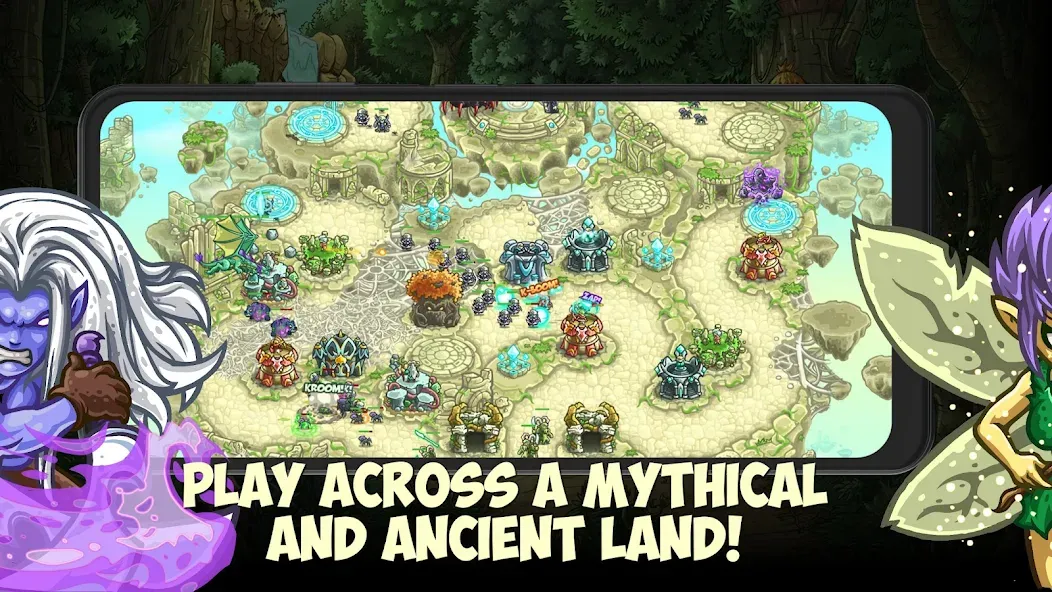 Kingdom Rush Origins TD (Кингдом Раш Ориджинс) [МОД: Меню, Бесконечные монеты и Открытые уровни] Screenshot 3