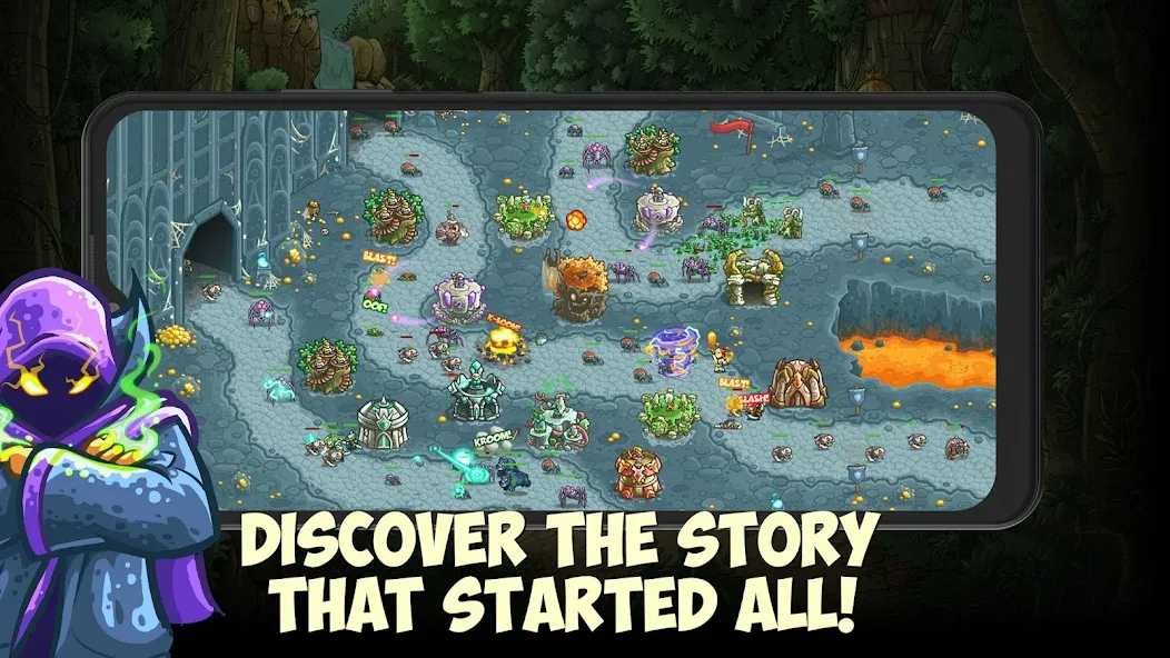 Kingdom Rush Origins TD (Кингдом Раш Ориджинс) [МОД: Меню, Бесконечные монеты и Открытые уровни] Screenshot 5