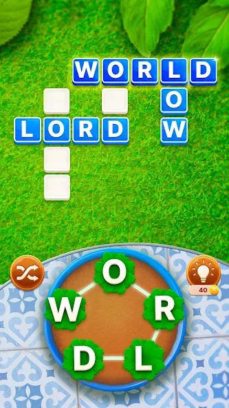 Word Garden : Crosswords (Уорд Гарден) [МОД: Бесконечные деньги, Монеты и Мега MOD] Screenshot 2