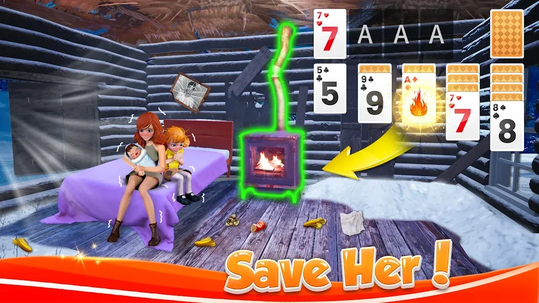 Solitaire Home Design (Солитер Хоум Дизайн) [МОД: Все открыто, Дополнительные деньги и Меню MOD] Screenshot 1