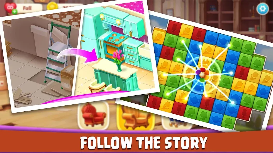 House Design: Redecor Makeover (Хаус Дизайн) [MOD: Все разблокировано] - Скриншот 4