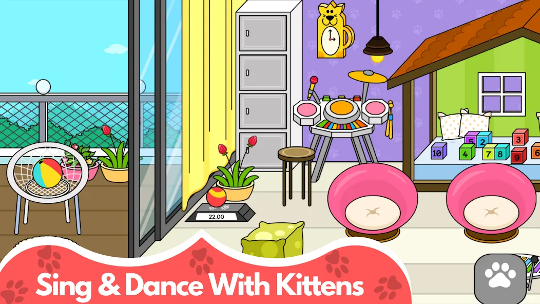 My Cat Town - Cute Kitty Games [МОД: Все открыто, Дополнительные деньги и Меню MOD] Screenshot 4