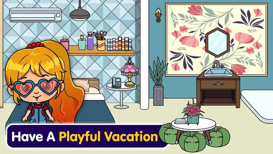 Tizi Town - My Hotel Games [МОД: Меню, Бесконечные монеты и Открытые уровни] Screenshot 3