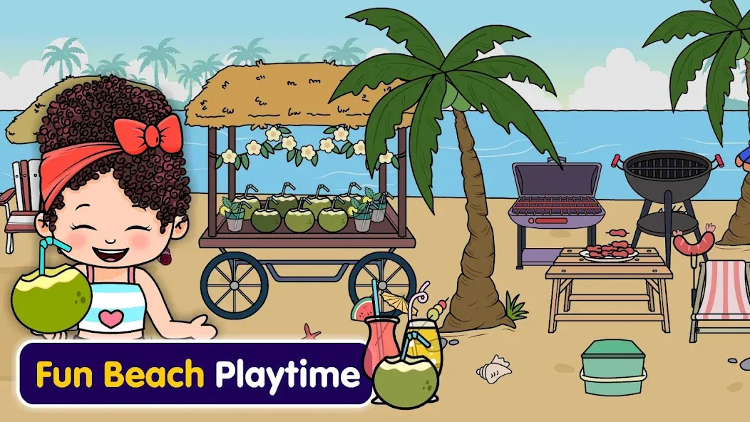 Tizi Town - My Hotel Games [МОД: Меню, Бесконечные монеты и Открытые уровни] Screenshot 5