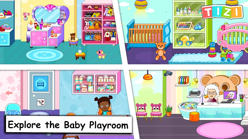 My Tizi Town Daycare Baby Game [MOD: Mega Mod/Меню] - Скриншот 1