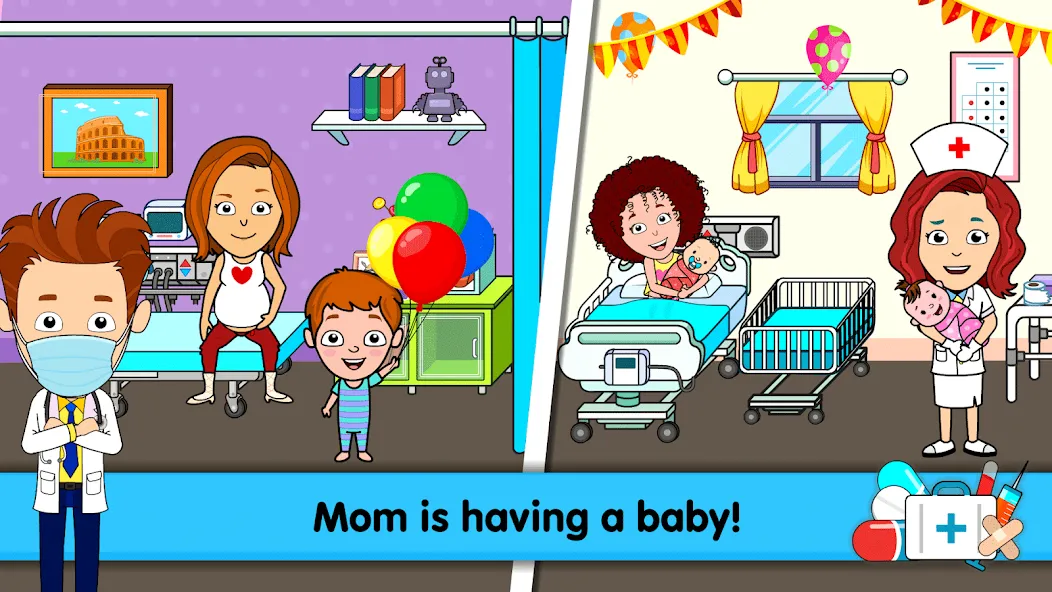 My Hospital Town Doctor Games [МОД: Меню, Бесконечные монеты и Открытые уровни] Screenshot 2