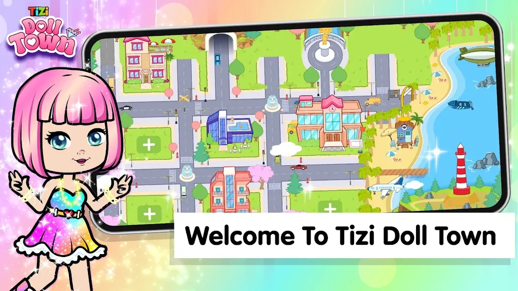 Tizi Town: Doll Dress Up Games [МОД: Бесконечные деньги, Монеты и Мега MOD] Screenshot 1
