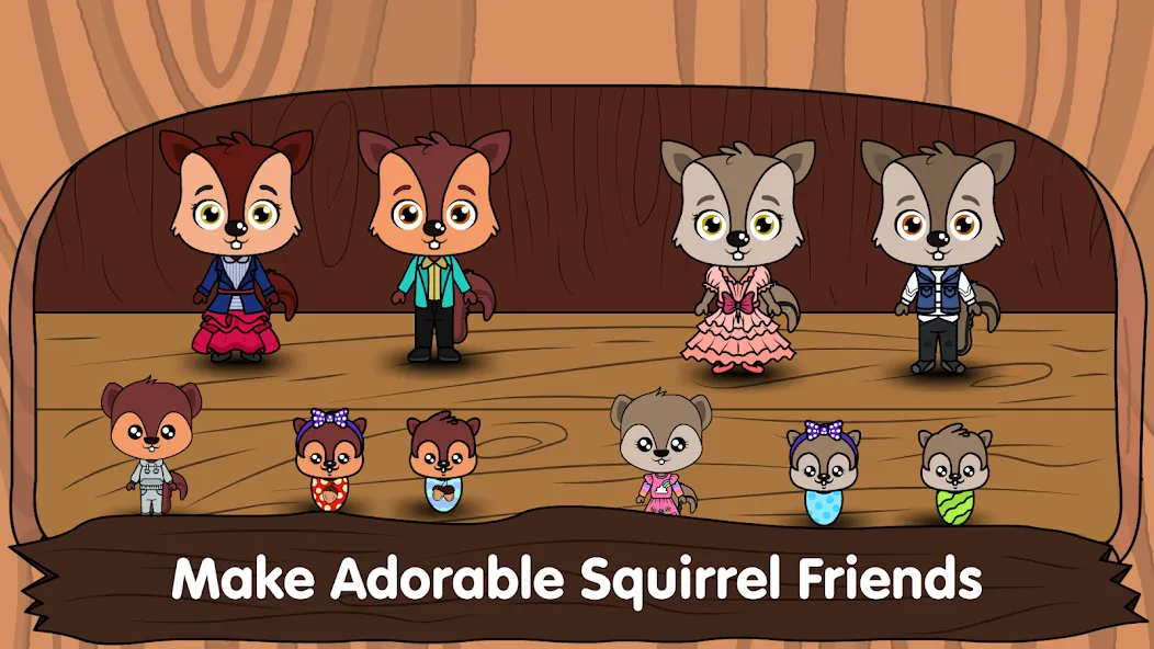 Animal Town - My Squirrel Home [МОД: Все открыто, Дополнительные деньги и Меню MOD] Screenshot 3