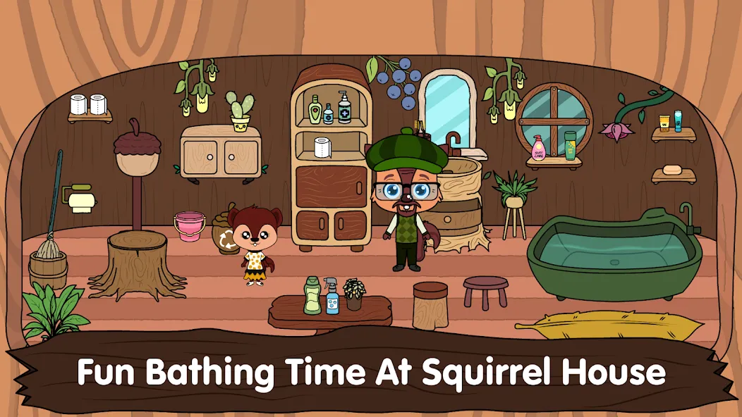 Animal Town - My Squirrel Home [МОД: Все открыто, Дополнительные деньги и Меню MOD] Screenshot 4