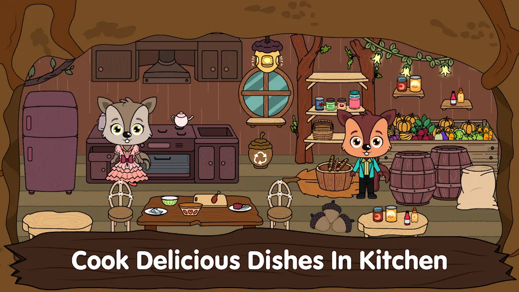 Animal Town - My Squirrel Home [МОД: Все открыто, Дополнительные деньги и Меню MOD] Screenshot 5