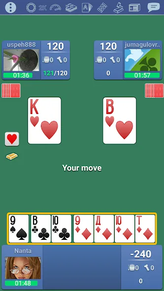 Thousand 1000 Online card game [МОД: Много монет, Открытые уровни и Мега MOD] Screenshot 5