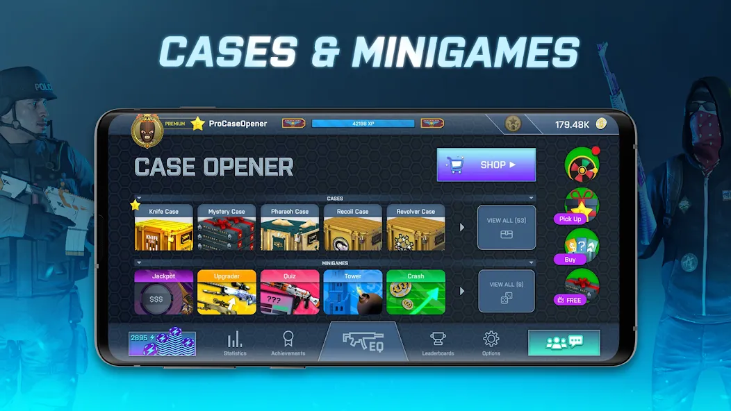 Case Opener - skins simulator (Кейс Опенер) [МОД: Много денег, Монет и Все открыто] Screenshot 2