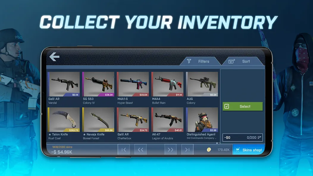 Case Opener - skins simulator (Кейс Опенер) [МОД: Много денег, Монет и Все открыто] Screenshot 4