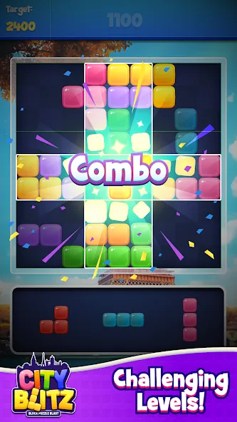 City Blitz-Block Puzzle Blast (Блок Головоломка Кинг) [МОД: Деньги, Монеты и Меню MOD] Screenshot 4