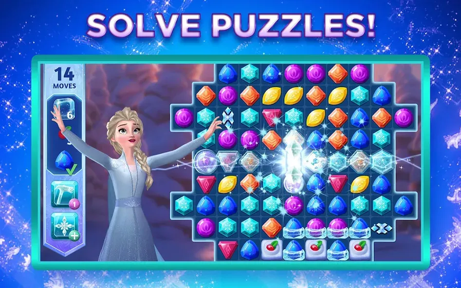 Disney Frozen Adventures (Дисней) [МОД: Бесконечные деньги, Монеты и Мега MOD] Screenshot 1