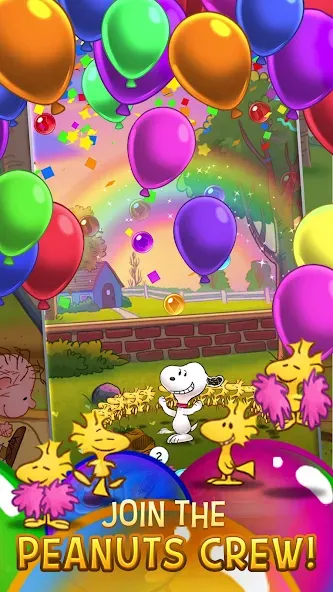 Bubble Shooter - Snoopy POP! (Бабл шутер) [МОД: Меню, Бесконечные монеты и Открытые уровни] Screenshot 5