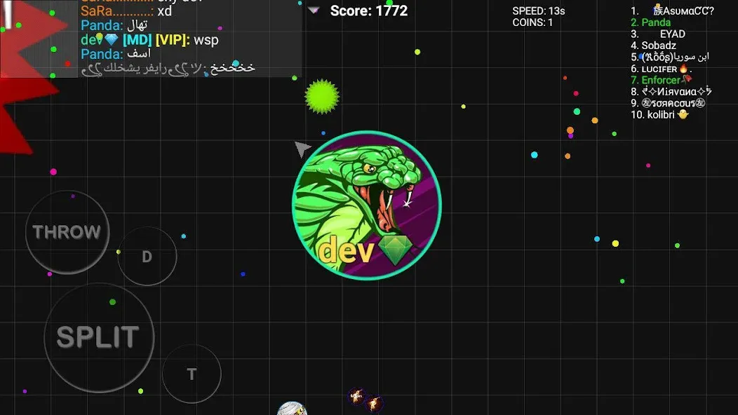 Blob.io - Multiplayer io games (Блоб ио) [МОД: Все открыто, Дополнительные деньги и Меню MOD] Screenshot 1