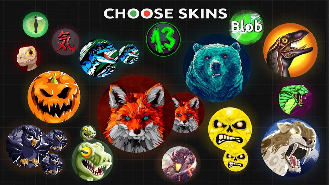 Blob.io - Multiplayer io games (Блоб ио) [МОД: Все открыто, Дополнительные деньги и Меню MOD] Screenshot 4