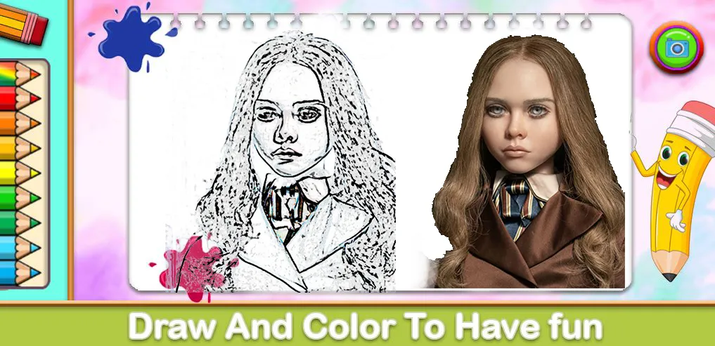 Megan Coloring Game (Меган Колоринг Гейм) [МОД: Много денег, Монет и Все открыто] Screenshot 1