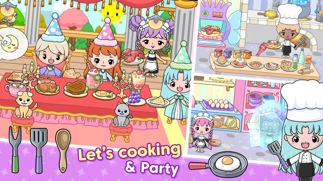 Jibi Land : Princess Castle (Джиби Лэнд) [MOD: Меню/Много денег] - Скриншот 4