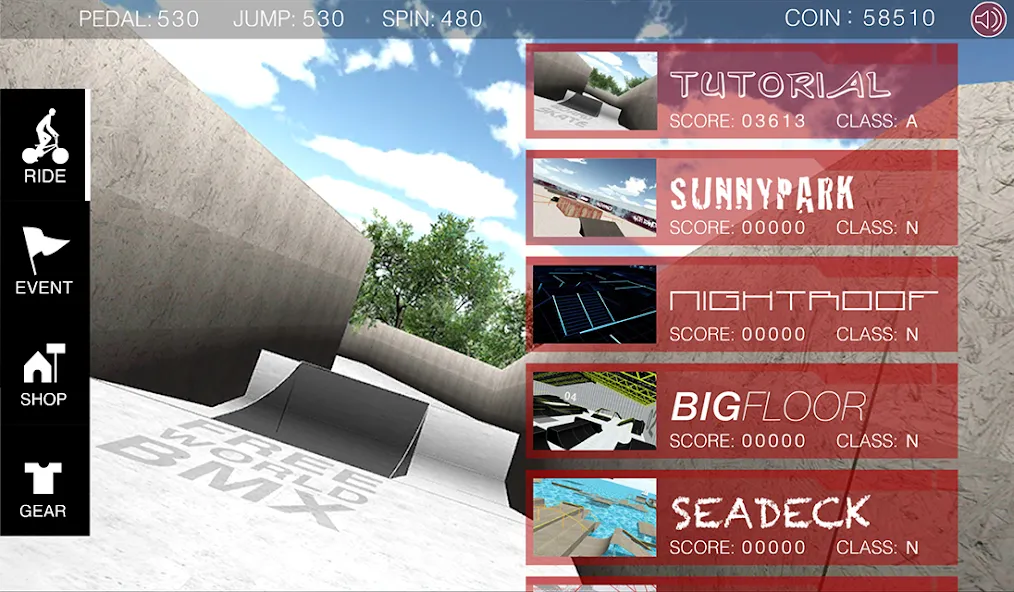 Free World BMX (Фри Ворлд БМХ) [МОД: Много монет, Открытые уровни и Мега MOD] Screenshot 5