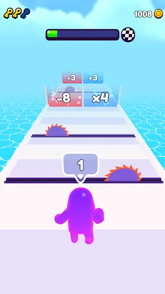 Join Blob Clash 3D: Mob Runner (Джойн Блоб Клаш 3D) [МОД: Все открыто, Дополнительные деньги и Меню MOD] Screenshot 1