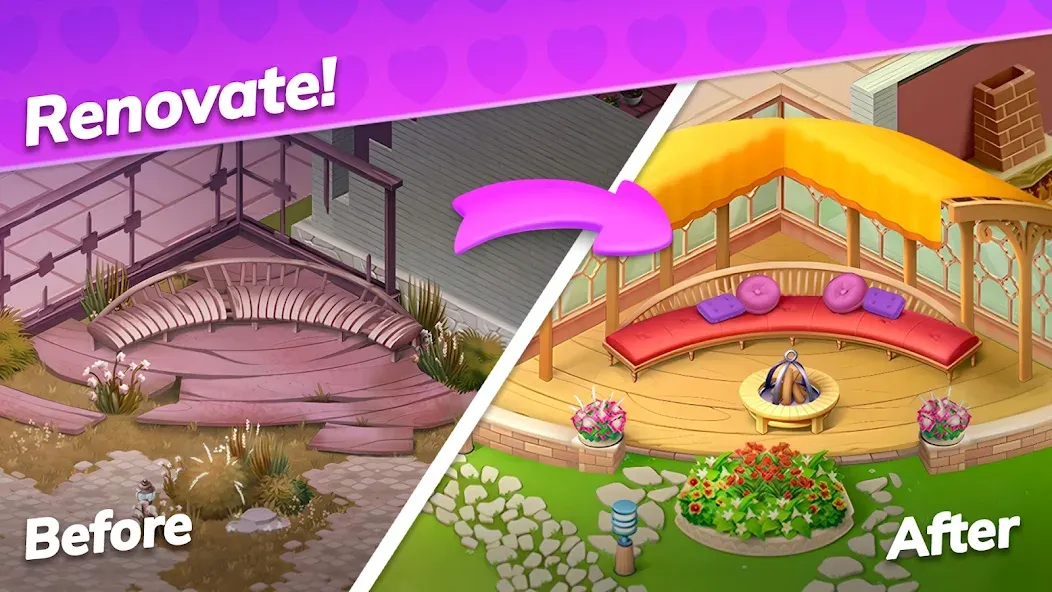 Emma's Mansion: Design & Match [МОД: Много денег, Монет и Все открыто] Screenshot 3
