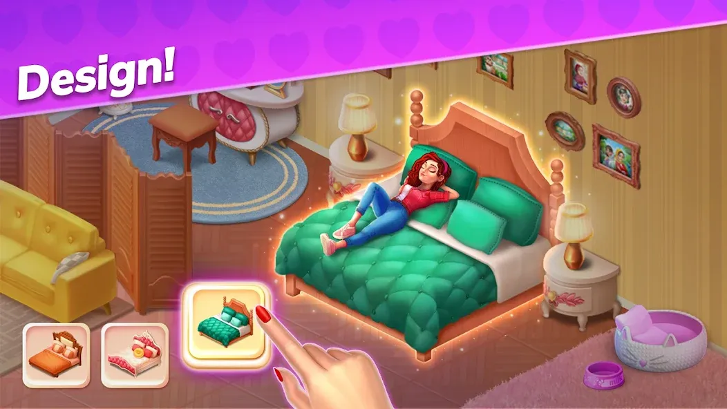 Emma's Mansion: Design & Match [МОД: Много денег, Монет и Все открыто] Screenshot 4