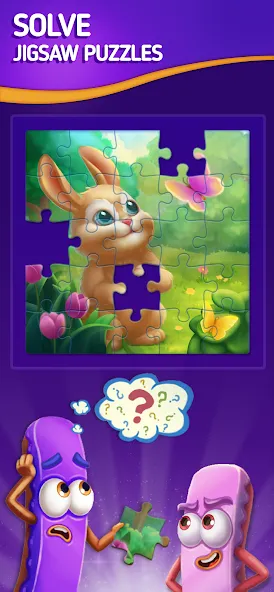 Jigsaw Puzzle by Jolly Battle (Джигсоу Пазл от Джолли Батл) [МОД: Много монет, Открытые уровни и Мега MOD] Screenshot 1