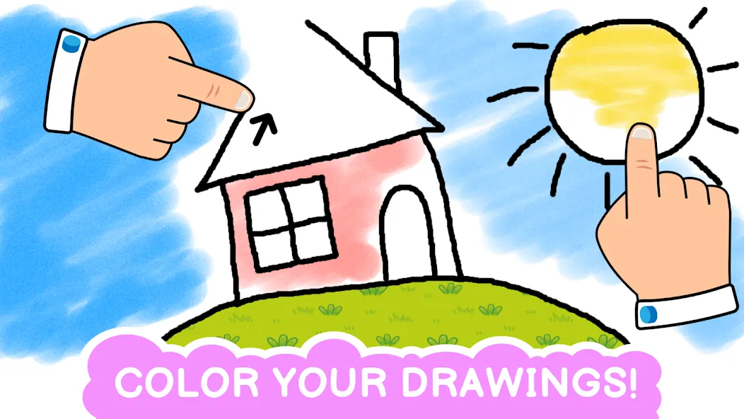 Easy coloring book for kids [МОД: Бесконечные деньги, Монеты и Мега MOD] Screenshot 3