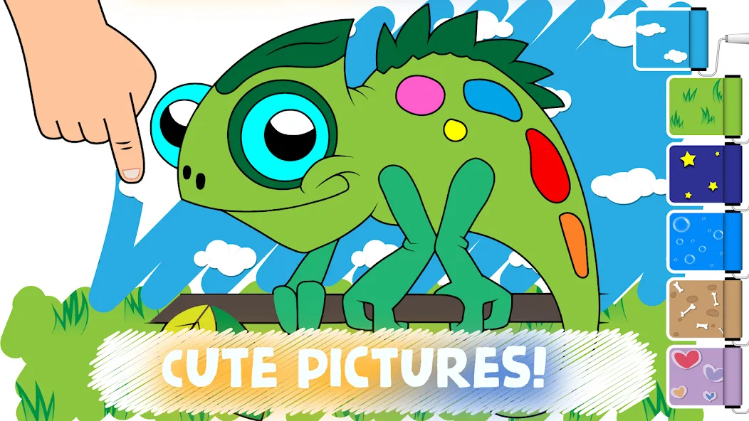 Easy coloring pages for kids [МОД: Много монет, Открытые уровни и Мега MOD] Screenshot 4