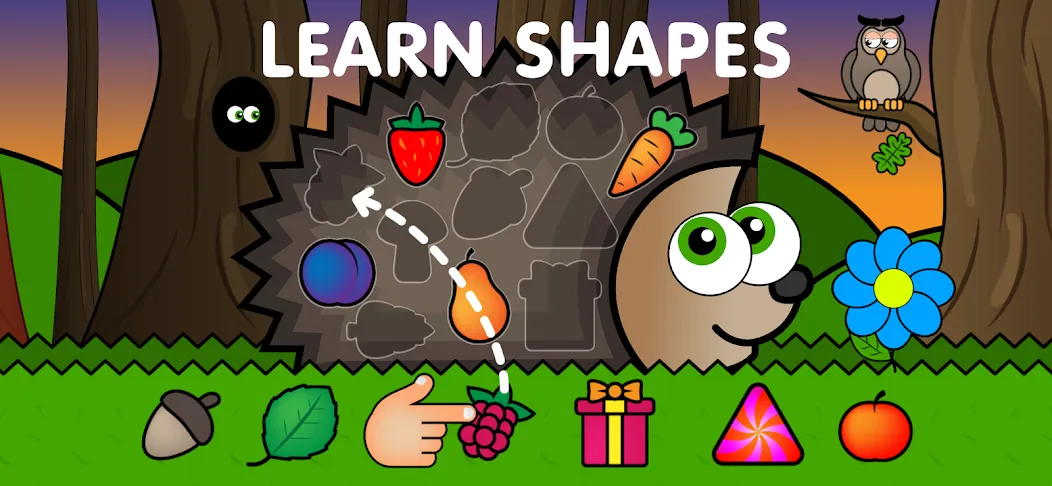 Easy games for kids 2,3,4 year [МОД: Все открыто, Дополнительные деньги и Меню MOD] Screenshot 1