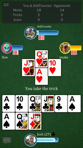 Pinochle.Net [МОД: Все открыто, Дополнительные деньги и Меню MOD] Screenshot 1