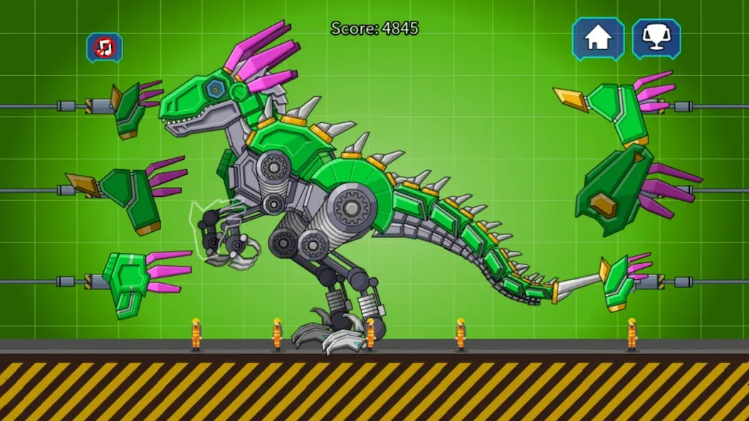 Velociraptor Rex Dino Robot (Велоцираптор Рекс Дино Робот) [MOD: Меню/Много денег] - Скриншот 5