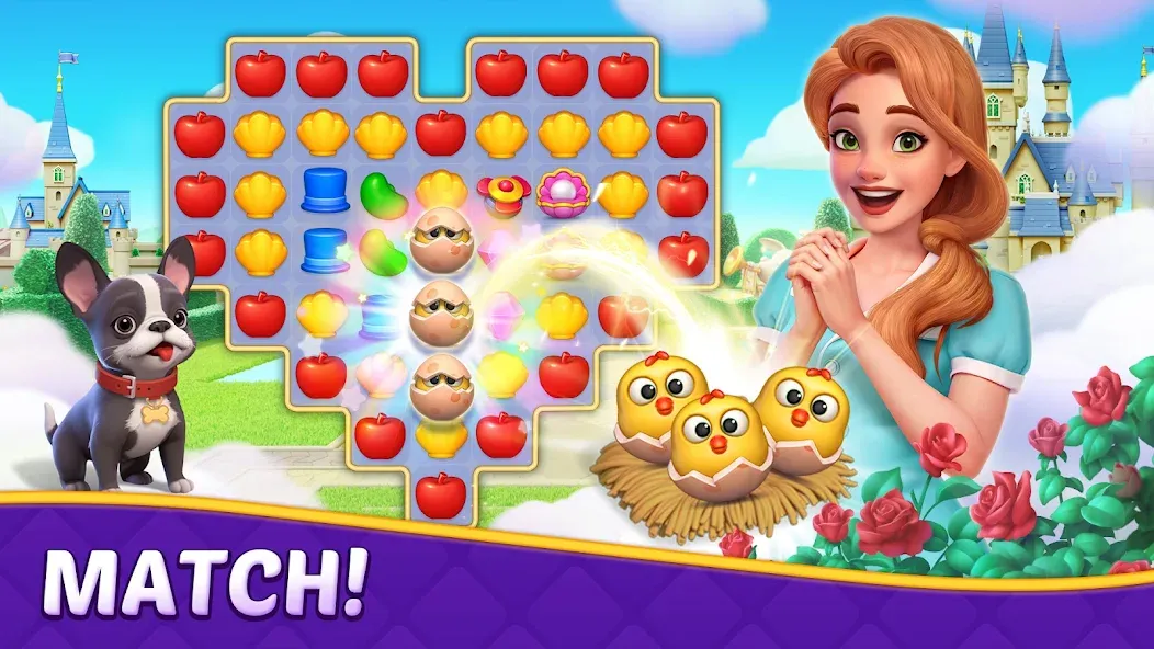 Matching Story - Puzzle Games (Матчинг Стори) [МОД: Меню, Бесконечные монеты и Открытые уровни] Screenshot 4