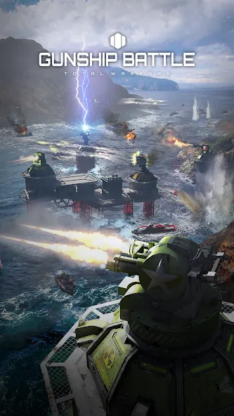 Gunship Battle Total Warfare (Ганшип Батл Общая война) [МОД: Меню, Бесконечные монеты и Открытые уровни] Screenshot 1