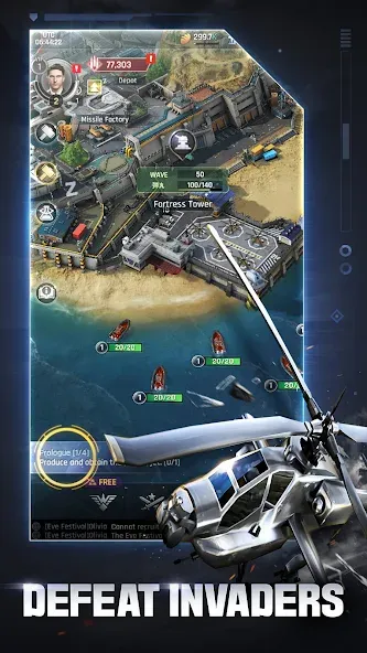 Gunship Battle Total Warfare (Ганшип Батл Общая война) [МОД: Меню, Бесконечные монеты и Открытые уровни] Screenshot 4