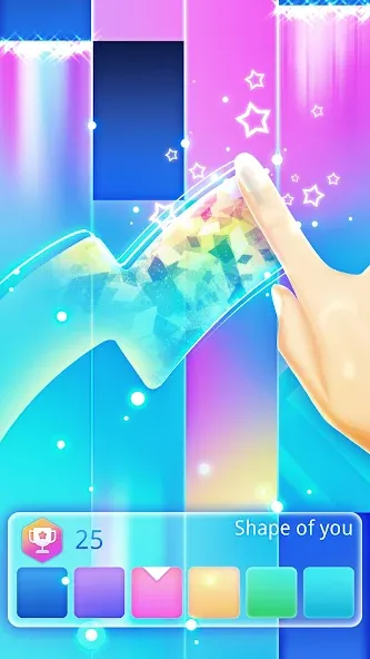 Piano Music Go-EDM Piano Games [МОД: Меню, Бесконечные монеты и Открытые уровни] Screenshot 4