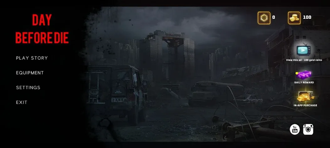 Day Before Die Shooting Game (Дэй Бифор Дай Оупен Ворлд гейм) [MOD: Все открыто] - Скриншот 1