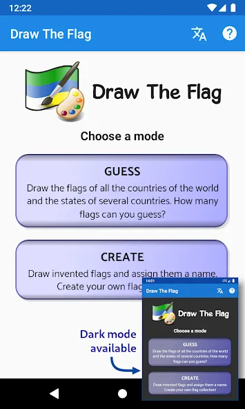 Draw The Flag - Quiz & Maker [МОД: Деньги, Монеты и Меню MOD] Screenshot 1