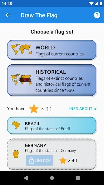 Draw The Flag - Quiz & Maker [МОД: Деньги, Монеты и Меню MOD] Screenshot 2