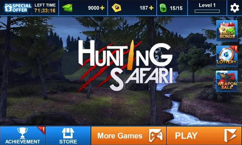 Hunting Safari 3D [МОД: Много денег, Монет и Все открыто] Screenshot 4