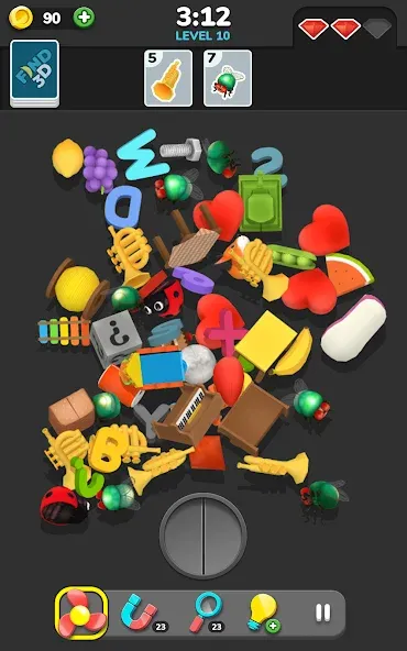 Find 3D - Match 3D Items (Файнд 3Д) [МОД: Меню, Бесконечные монеты и Открытые уровни] Screenshot 5