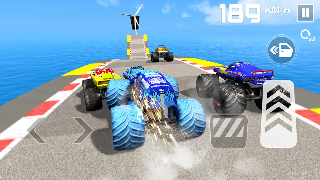 Car Games: Monster Truck Stunt (Монстртрак стант) [МОД: Много денег, Монет и Все открыто] Screenshot 5