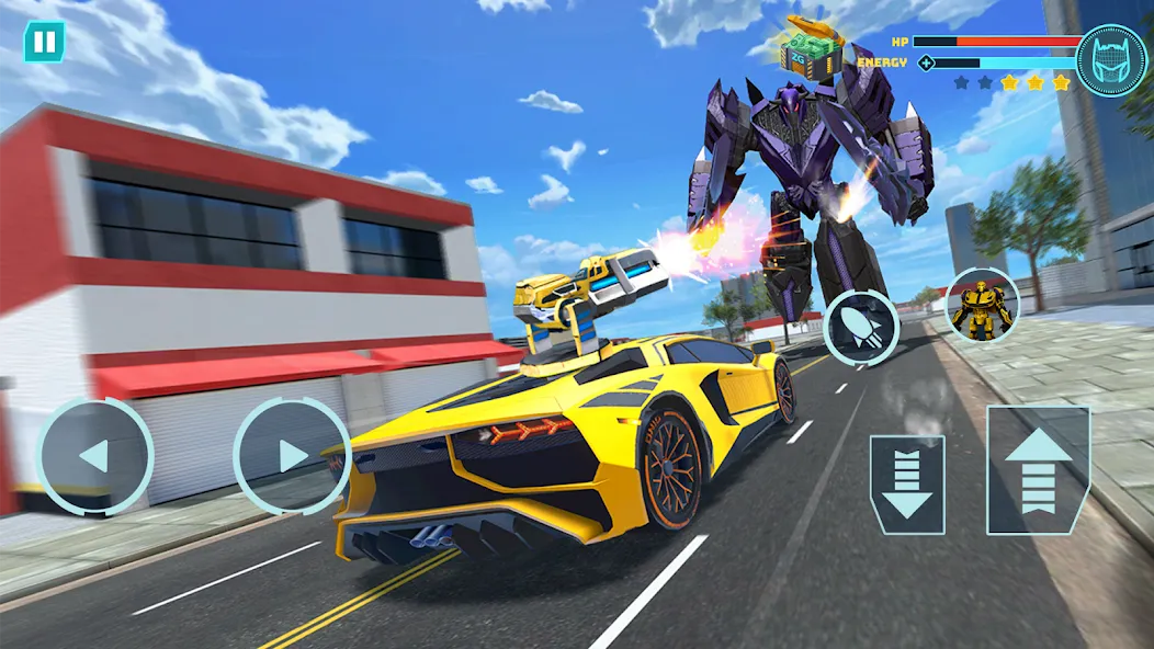 Robot Game: Transform & Fight (Робот Игра Трансформация Автомобиля) [МОД: Много монет, Открытые уровни и Мега MOD] Screenshot 2