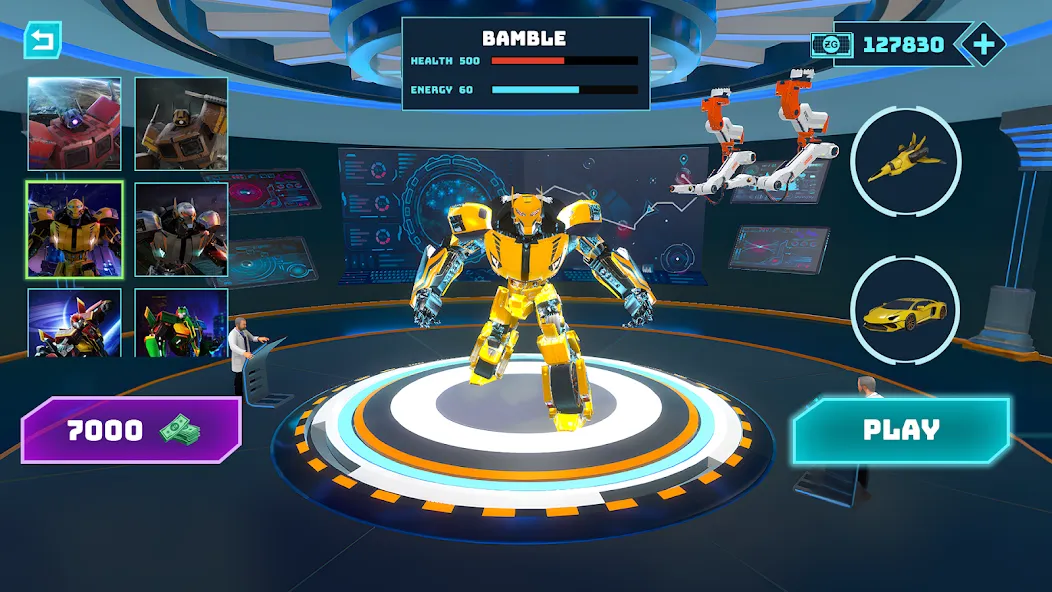 Robot Game: Transform & Fight (Робот Игра Трансформация Автомобиля) [МОД: Много монет, Открытые уровни и Мега MOD] Screenshot 5