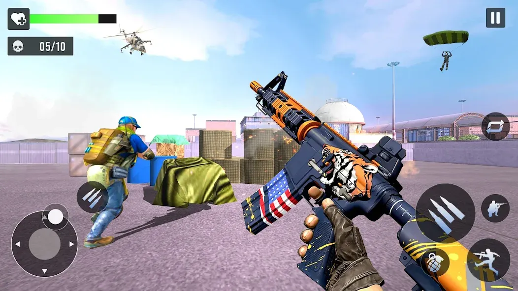 Gun Games - FPS Shooting Games (ФПС офлайн игры по стрельбе из пистолета) [МОД: Бесконечные деньги, Монеты и Мега MOD] Screenshot 3