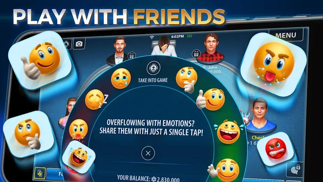 Texas Hold'em Poker: Pokerist [МОД: Все открыто, Дополнительные деньги и Меню MOD] Screenshot 4