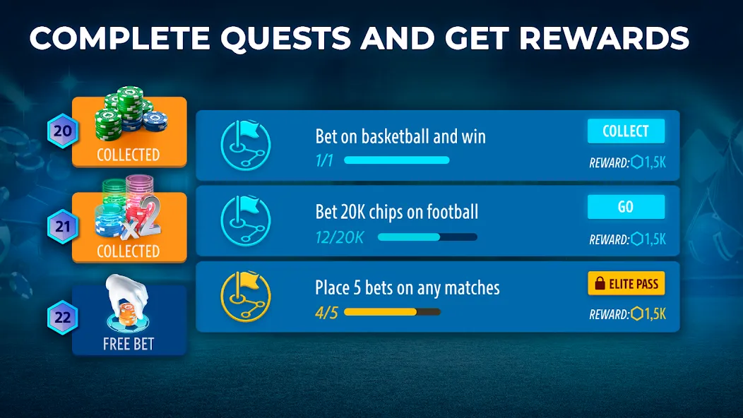 Sportsbook by Pokerist [МОД: Много монет, Открытые уровни и Мега MOD] Screenshot 3