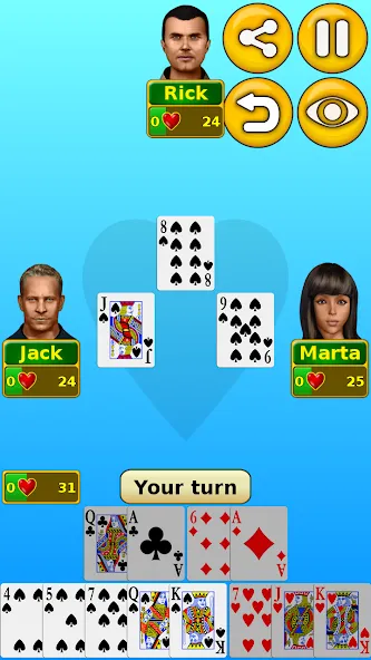 Hearts [МОД: Деньги, Монеты и Меню MOD] Screenshot 1